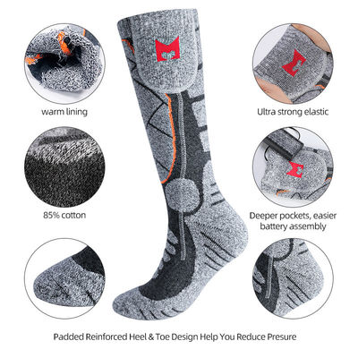 Men Women Battery Powered Hiking Warm Socks Thermal Heated Socks For Cold Weather