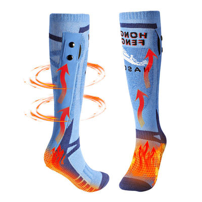 Large Capacity Battery Electric Heated Socks 22 Hours Heating Time Hiking Warm Socks