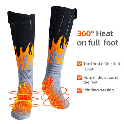 Electric Winter Thermal Heated Socks Washable With Rechargeable Battery