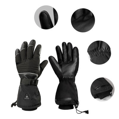 FCC Rechargeable Heated Motorcycle Gloves Electric Warming Mittens for Winter Warm Keeping