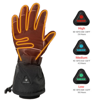 FCC Rechargeable Heated Motorcycle Gloves Electric Warming Mittens for Winter Warm Keeping