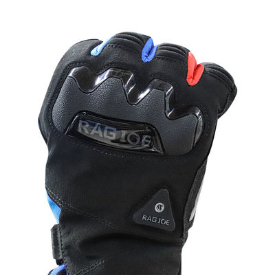 Black Antiskid Rechargeable Battery Heated Winter Gloves For Motorcycling Skiing CE FCC