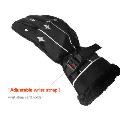 Adjustable Temperature Thin Electric Rechargeable Battery Heated  Gloves One Size Heated Ice Fishing Gloves
