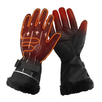 Adjustable Temperature Thin Electric Rechargeable Battery Heated  Gloves One Size Heated Ice Fishing Gloves