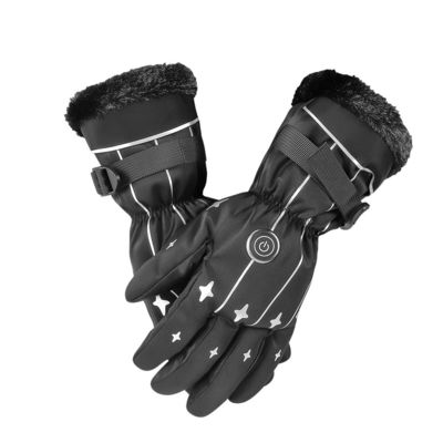 Rechargeable Lithium Heated Winter Gloves 4000mAh Electric Mittens for Winter Outdoor Hiking
