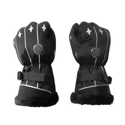Rechargeable Lithium Heated Winter Gloves 4000mAh Electric Mittens for Winter Outdoor Hiking