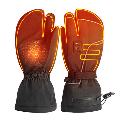 Men Women Black Electric Thermal Heated Mitten Liners For Winter Skiing And Snowboarding