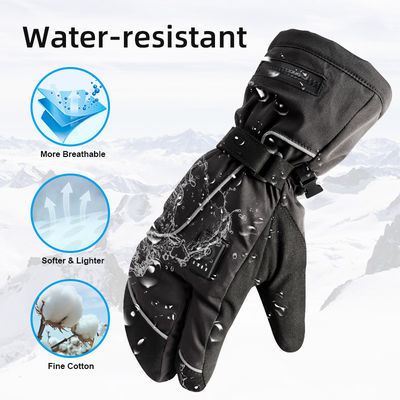 Men Women Black Electric Thermal Heated Mitten Liners For Winter Skiing And Snowboarding