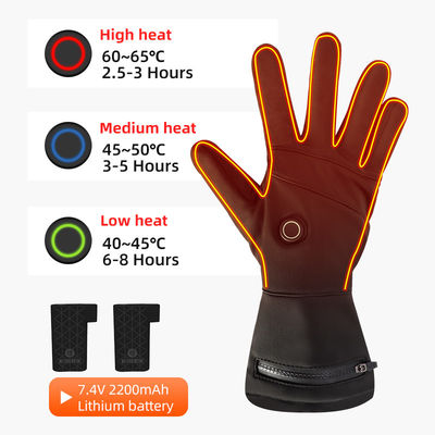 Touch Screen Thinnest Rechargeable Heating Glove Warmers Electric Winter Warming Heated Snowmobile Glove Liners