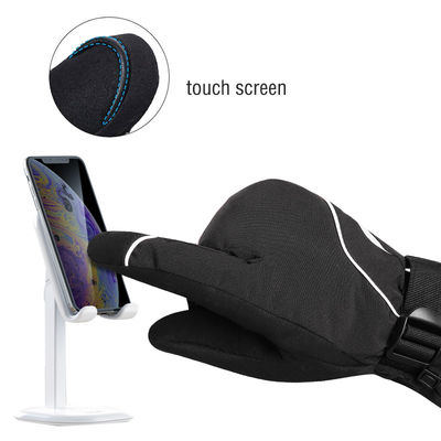 Skating Battery Powered Heated Mittens Touchscreen Electric Warming Gloves for Winter Outdoor Activities