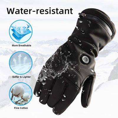 Men Women Electric Thermal Heated Winter Gloves 7.4V Rechargeable Heated Mittens for Winter