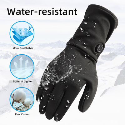 Wholesale Thinnest Heated Winter Gloves 7.4V Electric Waterproof Heated Gloves with Finger Touch Screen