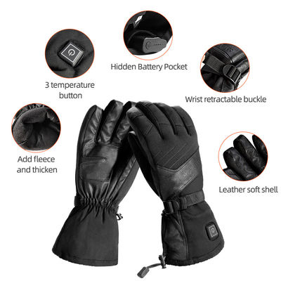 Lithium Rechargeable Fishing Heated Winter Gloves 7.4V Battery Powered Electric Gloves for Skiing