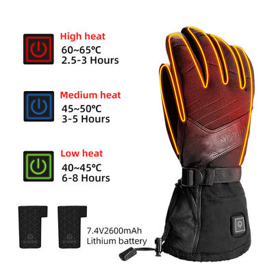 Lithium Rechargeable Fishing Heated Winter Gloves 7.4V Battery Powered Electric Gloves for Skiing