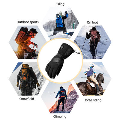 Lithium Rechargeable Fishing Heated Winter Gloves 7.4V Battery Powered Electric Gloves for Skiing
