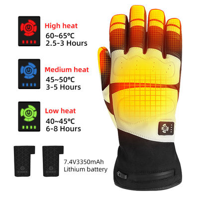 Anti Skid Silicone Heated Gloves For Biking Electric Heated Motor Bike Gloves for Men Women
