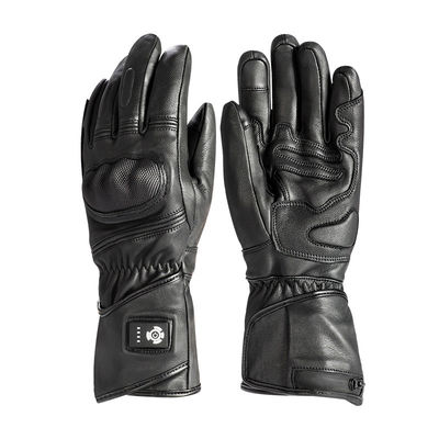 Sheep Skin Rechargeable Battery Motorcycle Racing Cycling Winter Warmer Skating Ski Electric Heated Gloves