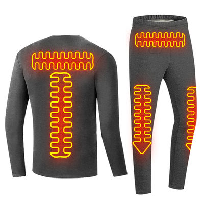 7.4V Rechargeable Battery Thermal Underwear Long Sleeve Magnetic Discharge Heated Underwear