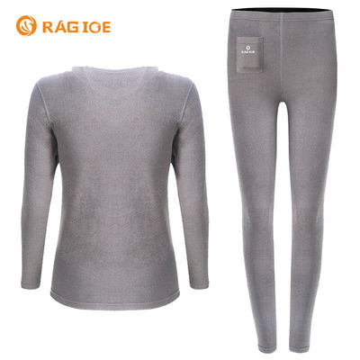 Female Electric Heating Base Layer Heated Thermal Underwear Suit for Winter Sports