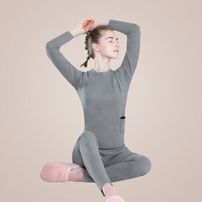 Heating Womens Thermal Underwear Set Adjustment Washable USB Heated Underwear