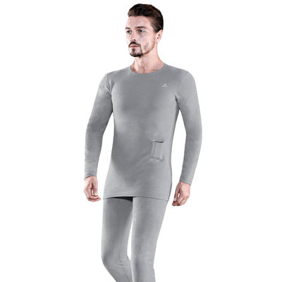 Men'S Wireless Remote Control Electric Heated Base Layer Long Sleeve T Shirts Ultra Soft