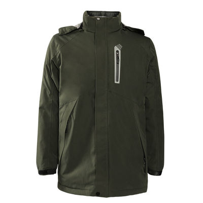Men's Battery Ski Jacket Custom 7.4Volt Electric Heated Clothes Waterproof with Hood