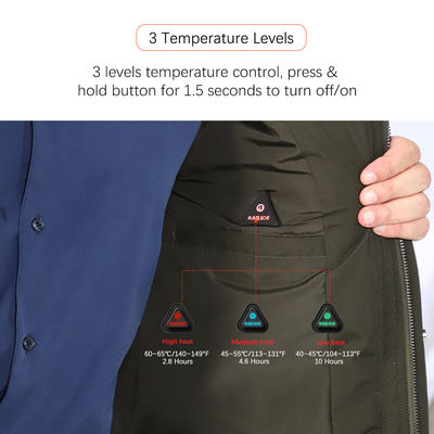 Electric Rechargeable Heated Clothes Heated Jacket For Men With Battery Pack