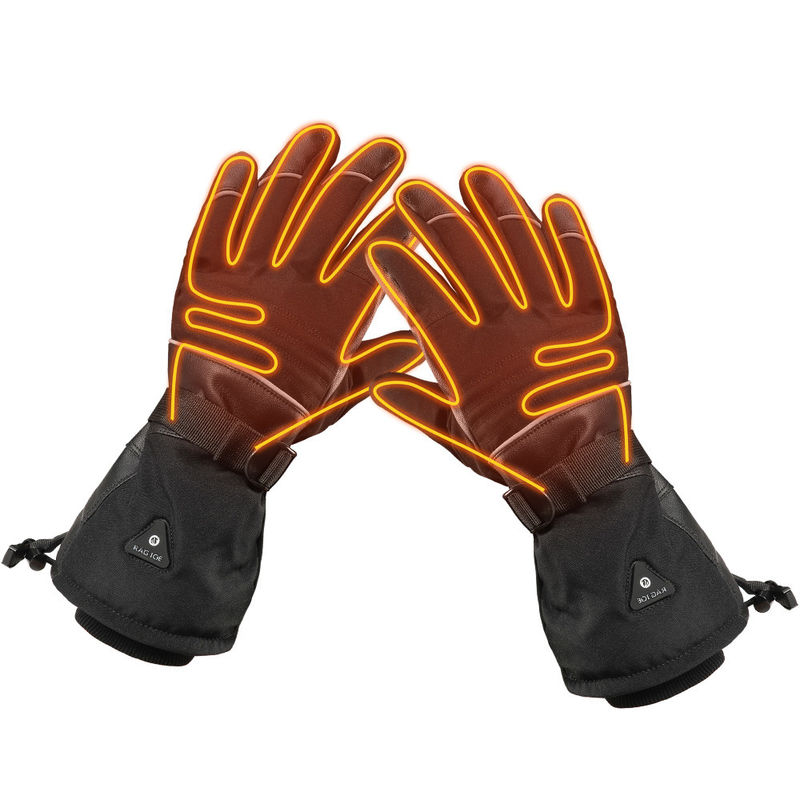 7.4V Lithium-ion Battery Operated Heated Winter Ski Gloves With 3 Level Temperature Control