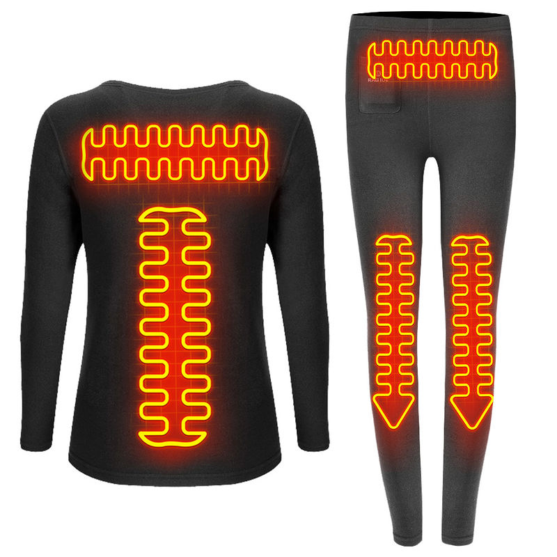 5000mAh Battery Operated Long Johns Electric Heated Thermal Underwear