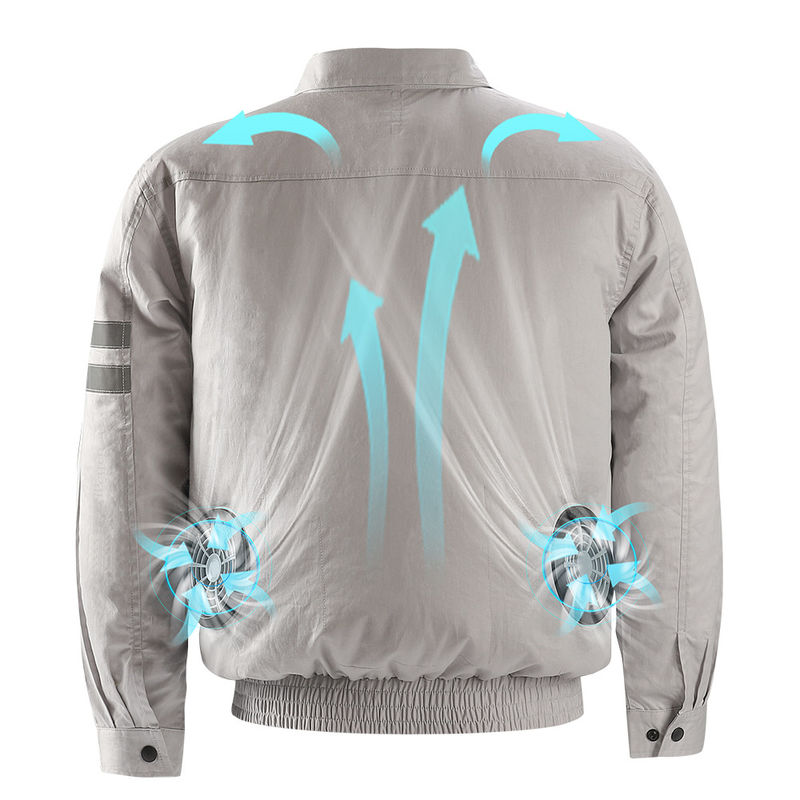 5V Fan Cooled Jacket Air Conditioned Apparel Uniform 3XL 4XL Size