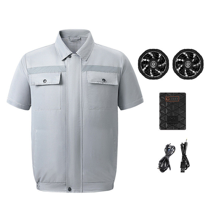 6-6.5 Hours Charging Time Reflective Fan Cooling Vest Less Than 30dB Noise