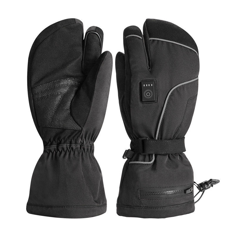 Men Women Black Electric Thermal Heated Mitten Liners For Winter Skiing And Snowboarding