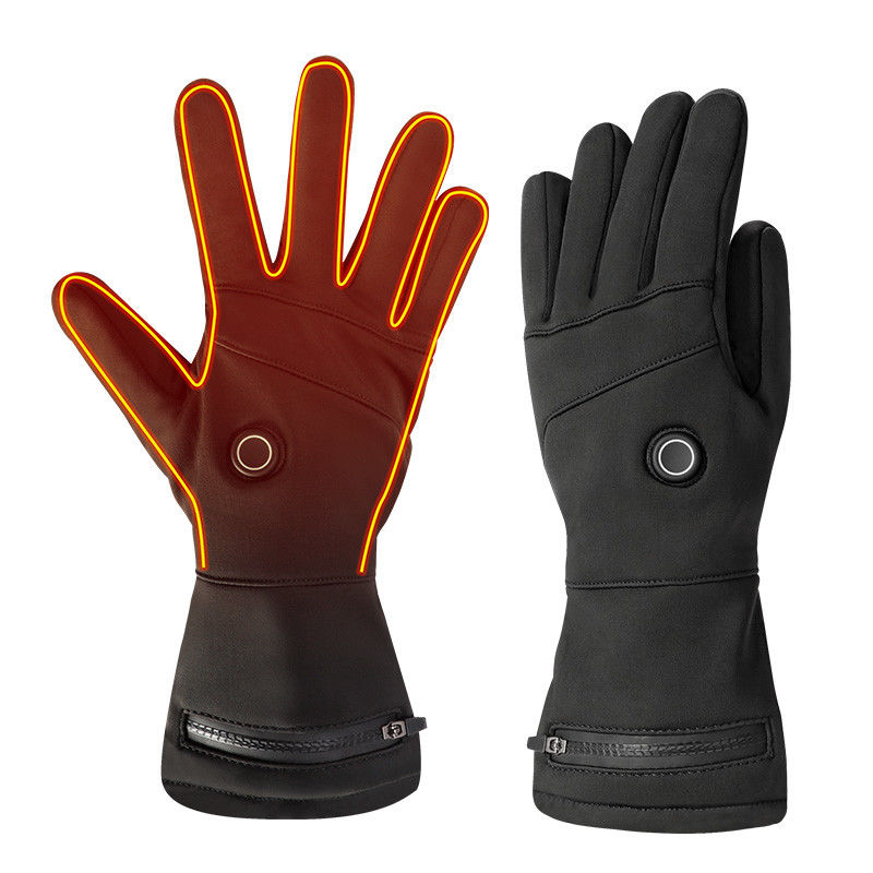 Men Women Electric Thermal Heated Winter Gloves 7.4V Rechargeable Heated Mittens for Winter